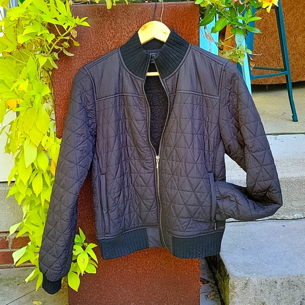Quilted Bomber Jacket